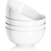 Sopp- och Müsliskålar - DOWAN - 651ml - Keramik - Stapelbara - Vit