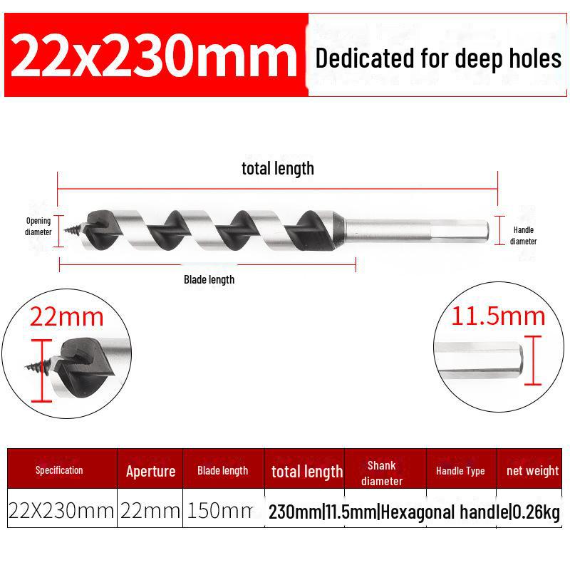 

Четырехгранное сверло по дереву с шестигранной ручкой для дверных замков и ящиков