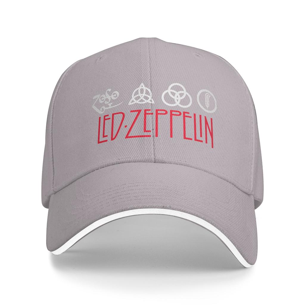 Led Zeppelin US-Tour 1975 Baseballkappe Damen Herren Print Trucker-Mütze Sommer Stilvoll Outdoor Sport Atmungsaktiv Baseballkappen