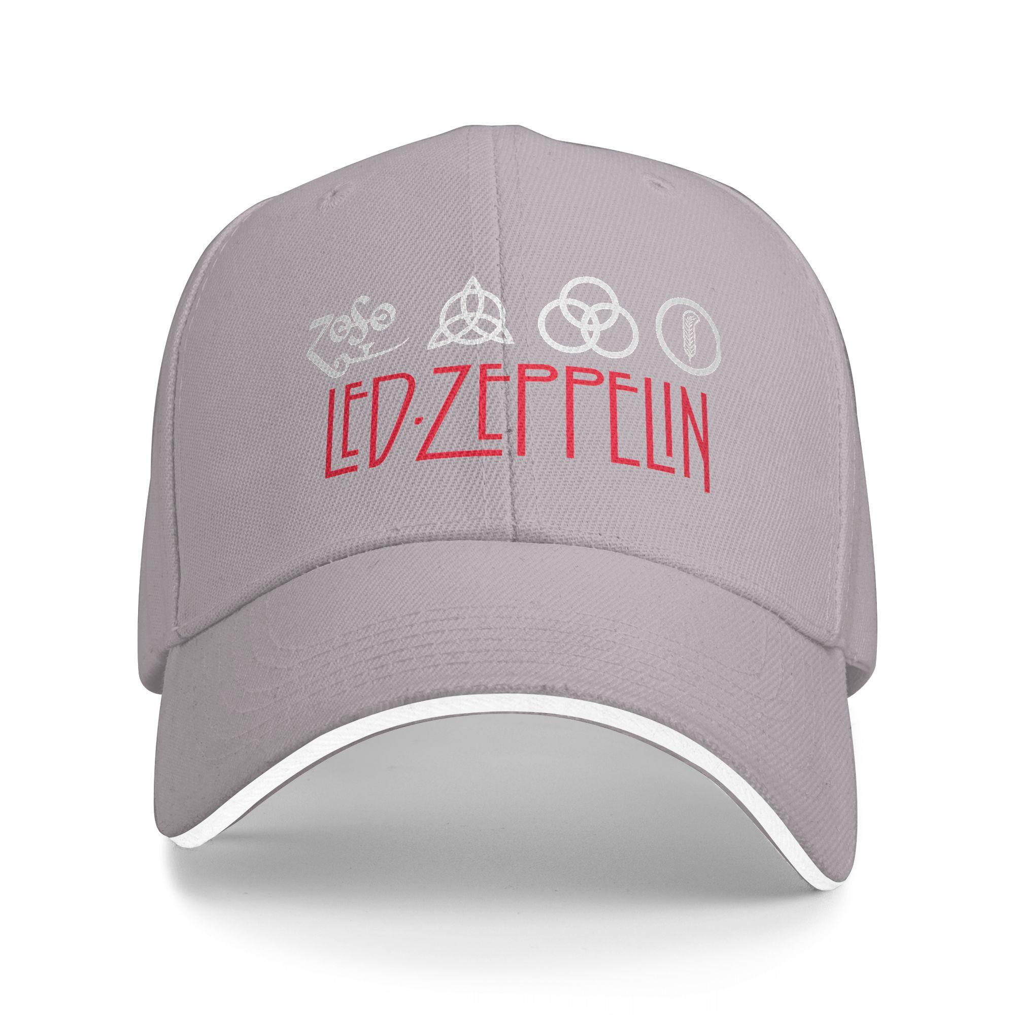 XIXIGO Cap Led Zeppelin US Tour 1975 Baseballpet Dames Heren Print Truckerpet Zomer Stijlvol Buiten Sport Ademende Baseballpetten One Size
