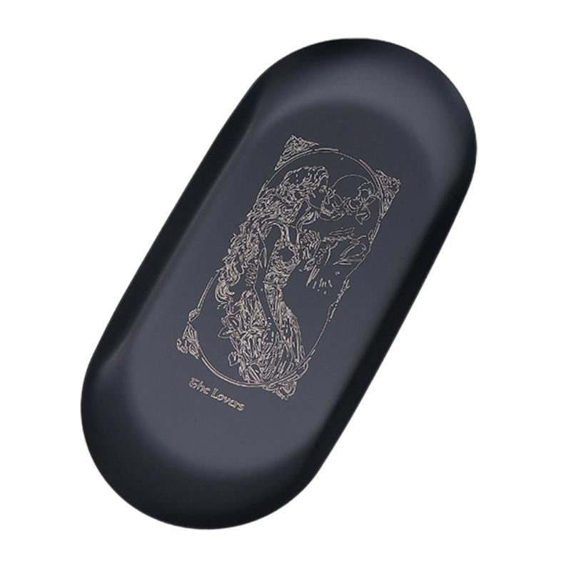 Stainless Steel Candle Holder Tray Jewelry Storage Tray Organizers Ritual Tray Decoration Candlestick Plate