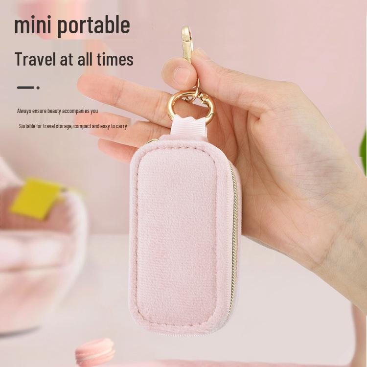 Mini Velvet Jewelry Storage Box - Portable and Cute In Pink