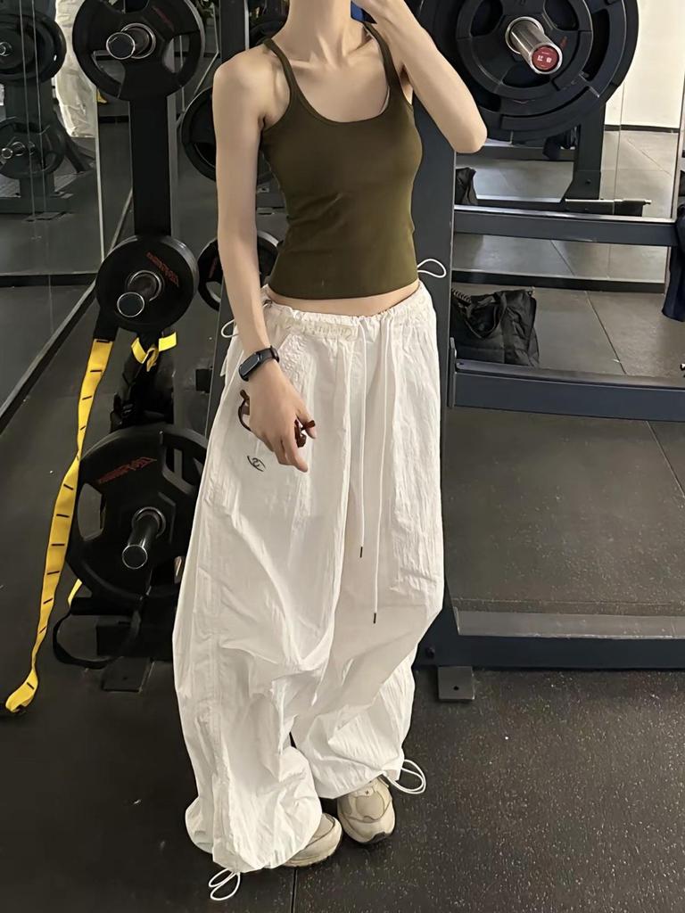 2025 Herbst Damen High-Waist Schnelltrocknende Cargohose | Lockerer, strukturierter Wide-Leg-Stil für einen lässigen Look
