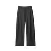 QOTRIOCK American Style Pleated Loose Straight Casual Trousers