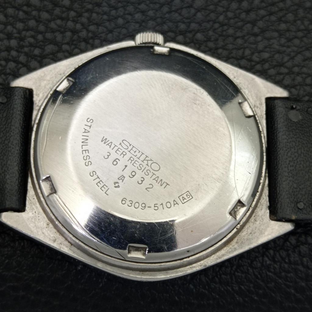 SEIKO 5 AUTOMATIC VINTAGE 6309A JAPAN MENS ARABIC BLUE DIAL WATCH a702661-1 R209-a702661