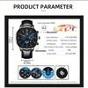 2PCS Set DEYROS Fashion Men's Watch Business Men's Leather Strap Calendar Watch Casual Men's Quartz Watch Men's Gifts