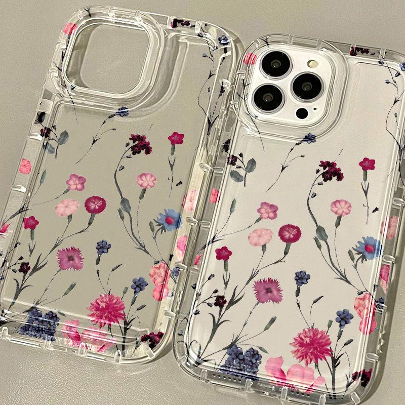 Morning Glory Xiaohongshu The Same Style Is Suitable for iPhone17promax Mobile Phone Case 16/15 Apple 14/13 Factory