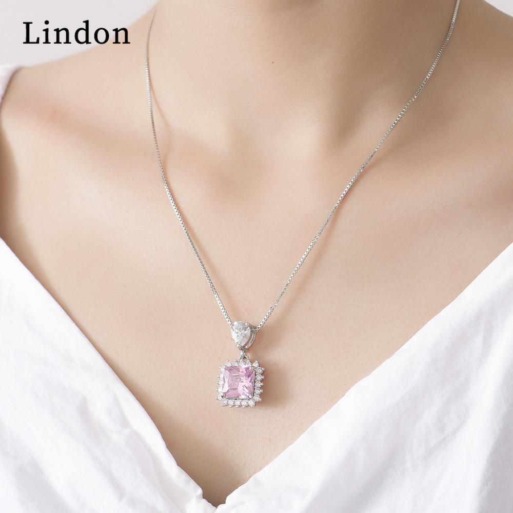 Dámský náhrdelník Lindon Přívěsek z měděné slitiny Zirkon Módní dárek