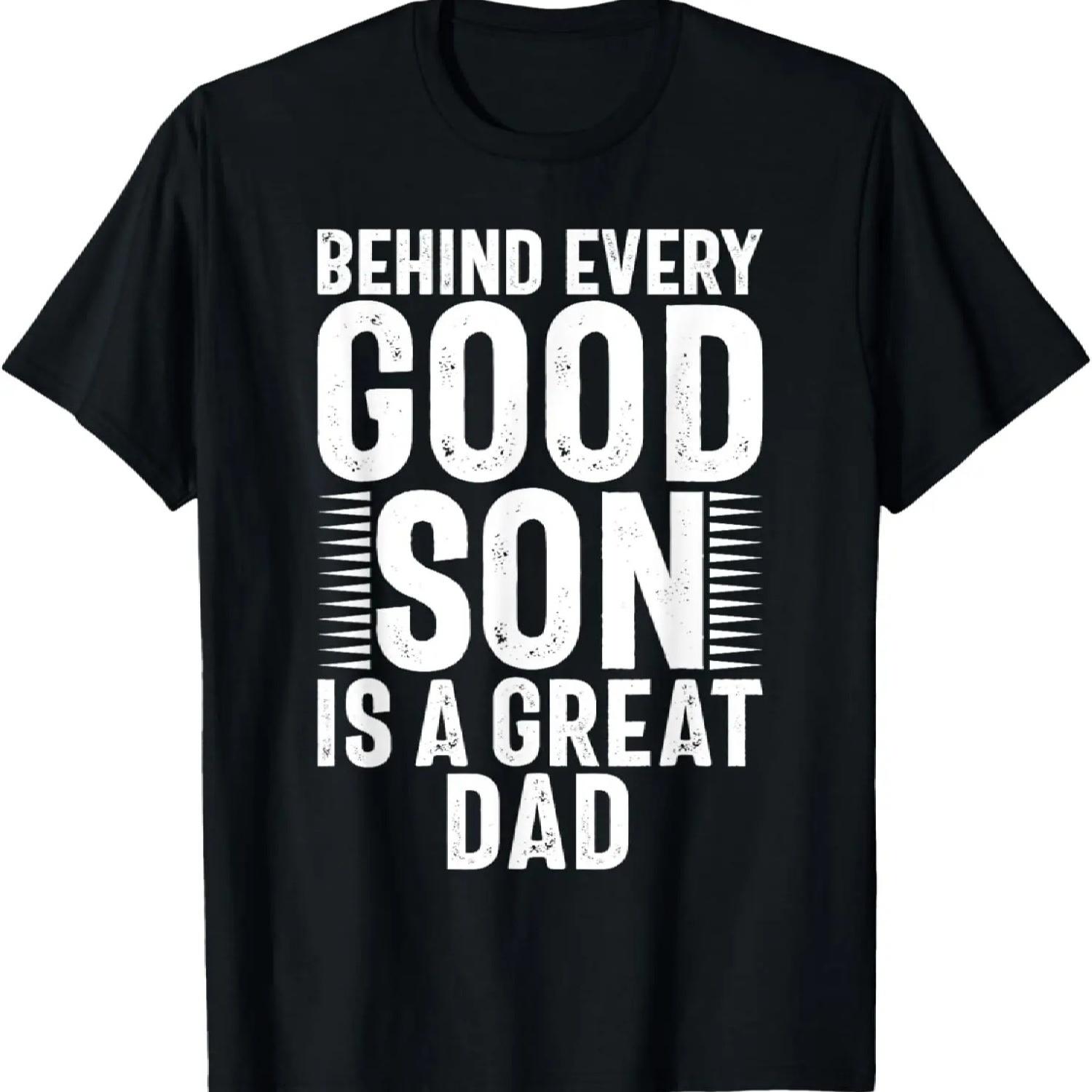 За каждым хорошим Сыном стоит великий Папа Футболка S чёрный