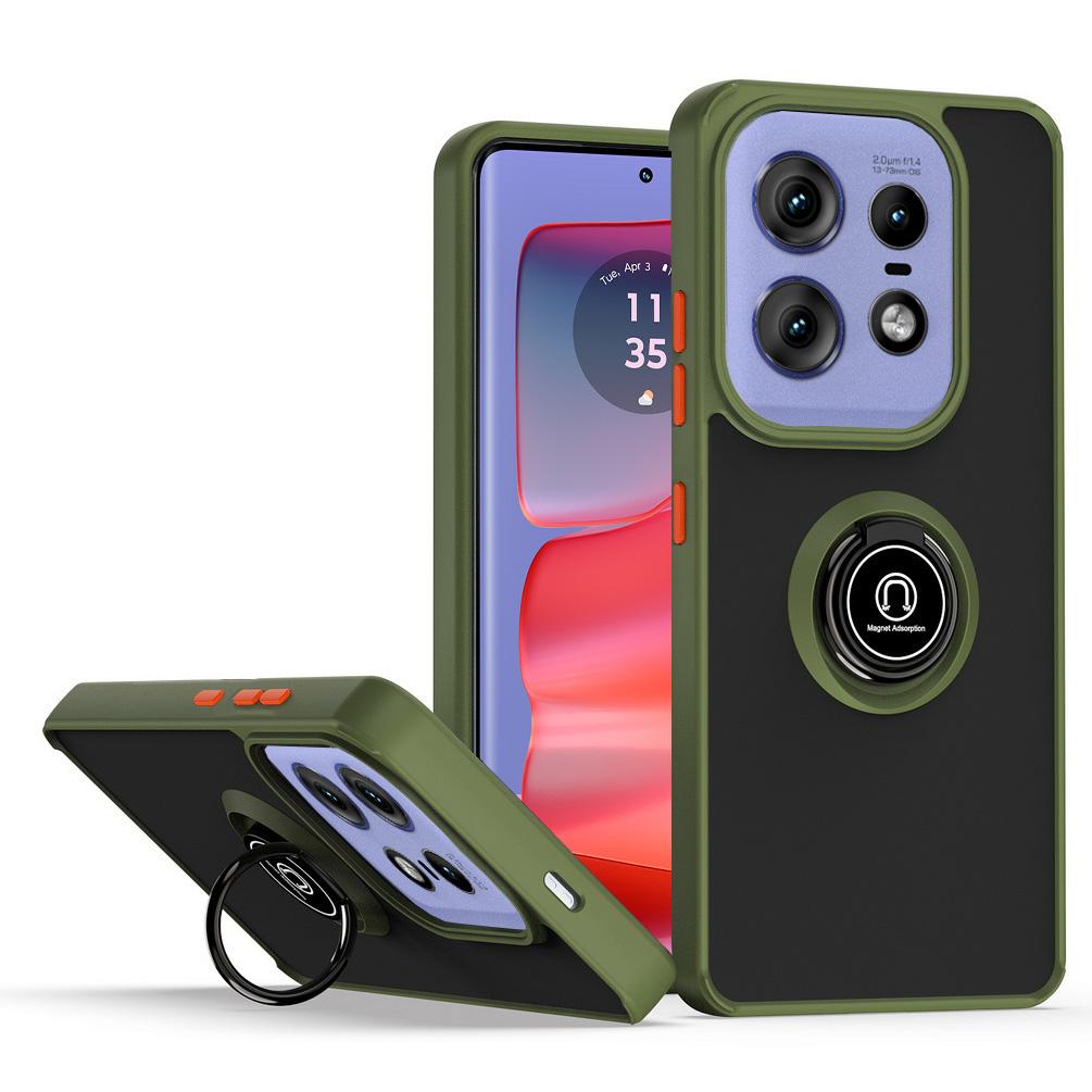 Suporte de armadura militar com suporte giratório para Moto Edge 50 Pro 40 Neo Edge 40 X40 Edge 30 Neo 30 Ultra Suporte de anel de dedo Capa de proteção total