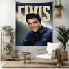 Elvis Wall Decor Tapestry Art For Pet Memorial Birthdaywedding Party Backdrop Family Gift
