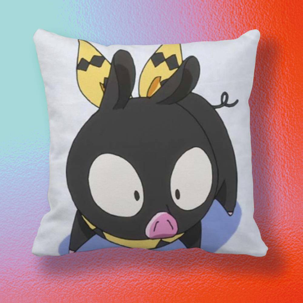 Anime Cute Ranma P Chan Doublesided printed pillow cover Solid color minimalist pillowcase fits all bedroom styles