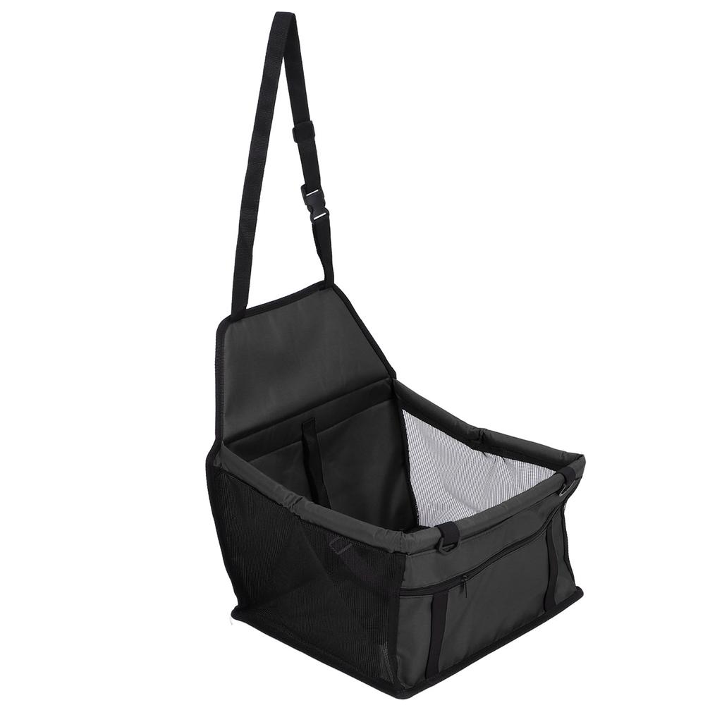 Pet Car Seat Waterproof Breathable Prevent Slip Adjustable Straps Dog Car Basket with Safety Leash