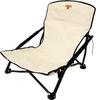 S'more Iron Low Armchair, Outdoor Camping Chair, Folding Chair, Stylish Iron Low Chair with Oxford Cloth and Storage Bag (BEIGE)