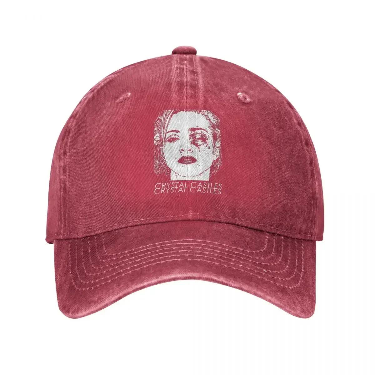 

Crystal Castles Music Unisex Women Baseball Caps Distressed Denim Washed Caps Hat Vintage Outdoor Summer Adjustable Fit Sun Cap One Size