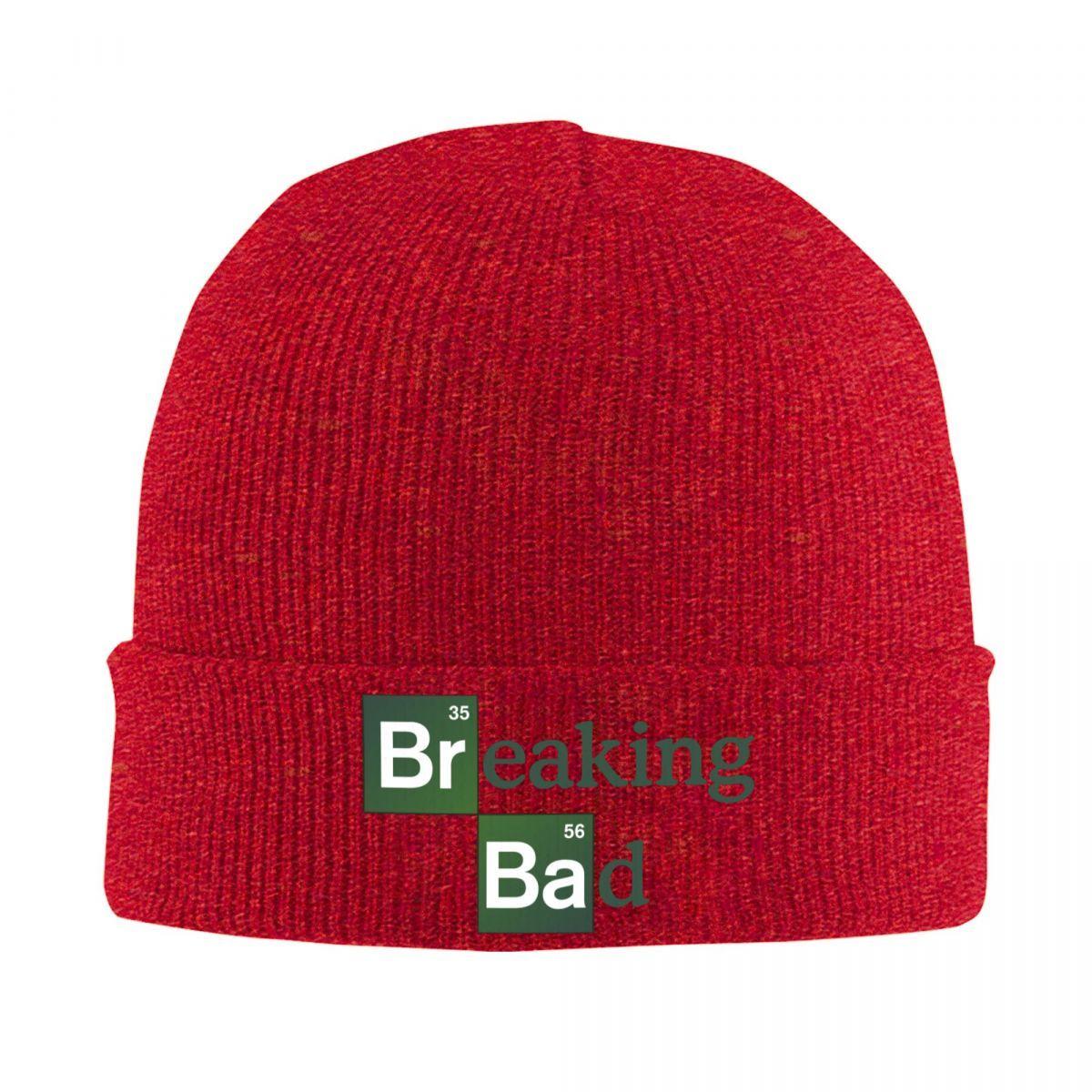Шапки с логотипом Breaking Bad Осенние Зимние Бини Теплые Кепки Женские Мужские Вязаные Шапки