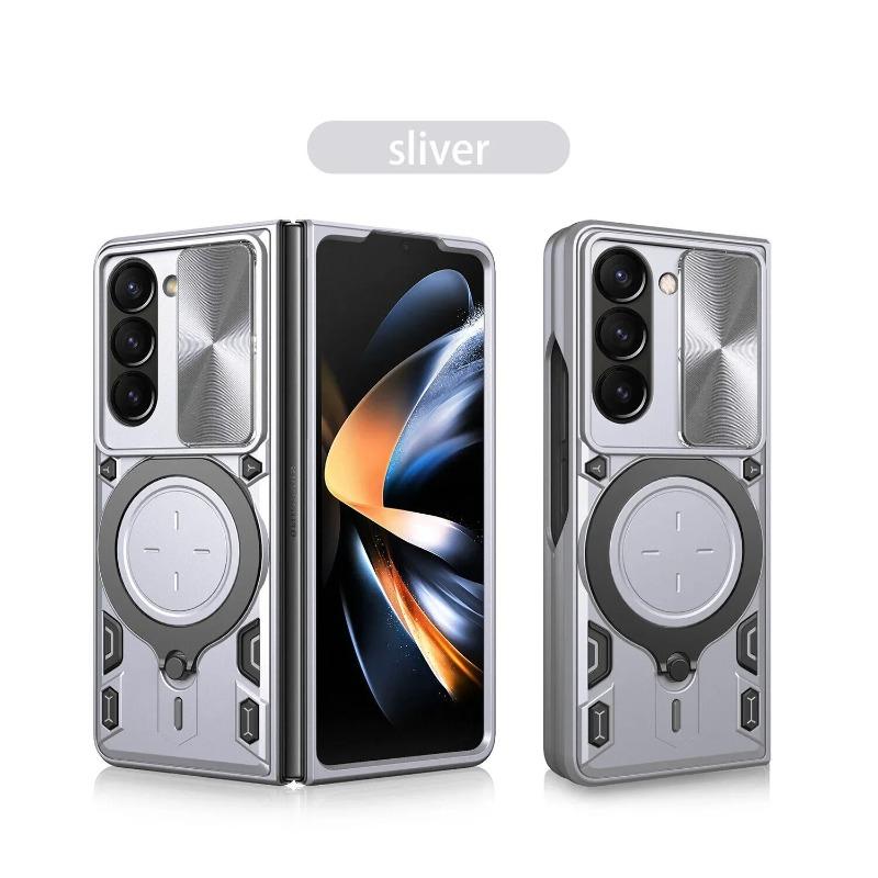 

For Samsung Galaxy Z Fold 7 Case Stand Holder Slide Lens Protection Shockproof Heavy Duty Armor Cover for Samsung Z Fold7 6 5 4 Galaxy Z Fold5