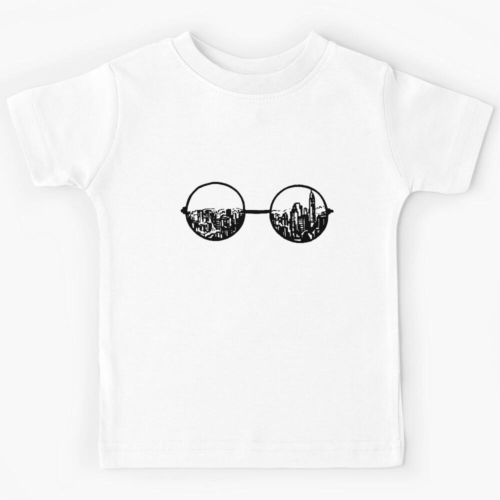 AM City Glasses Black Kids T-Shirt 150