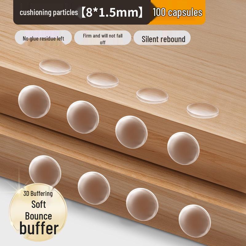 Transparent Anti-Collision Silicone Strips: Soundproof, Wear-Resistant Pads for Furniture, Doors, Windows, and Handles