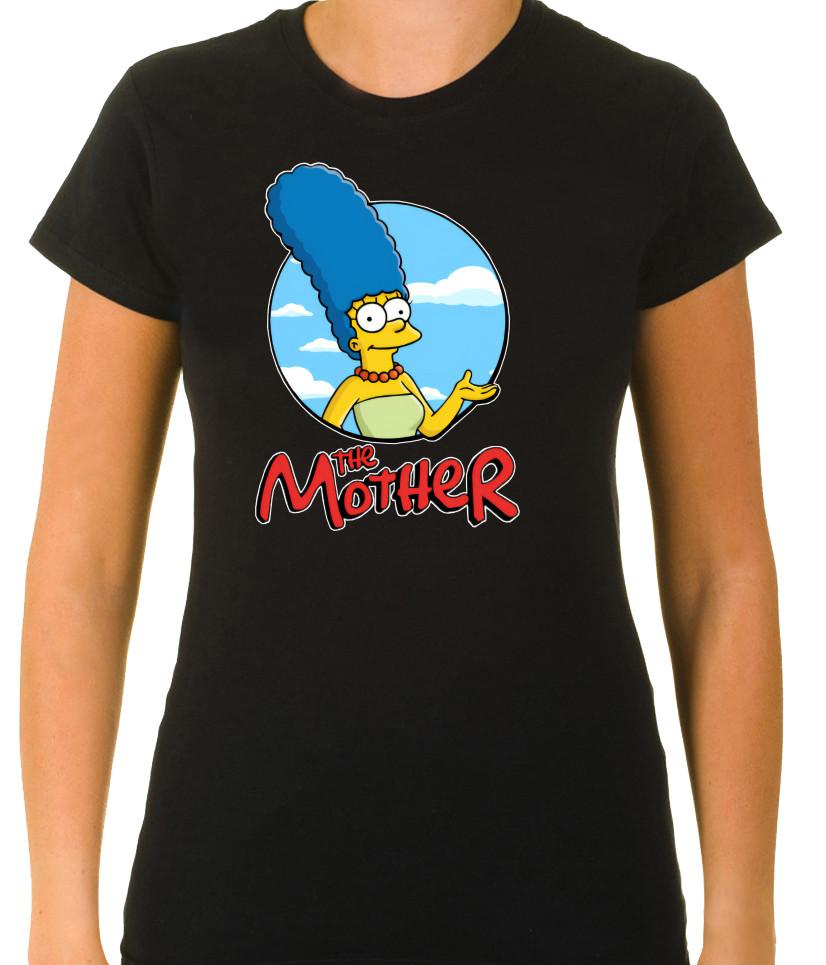Marge Simpson The Mother 3/4 Short Sleeve TShirt Woman Unisex T-Shirt XXL