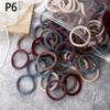 50Pcs/Set Women Girls Basic Hair Bands 4Cm Simple Solid Colors Elastic Headband Hair Ropes Ties Hair Accessories Ponytail Holder
