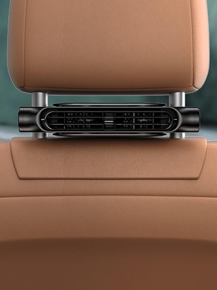 Car Neck Cooler Rechargeable Car Seat Headrest Fan Cooling Backseat Fan Summer Accessories for Sedan SUS RV Truck