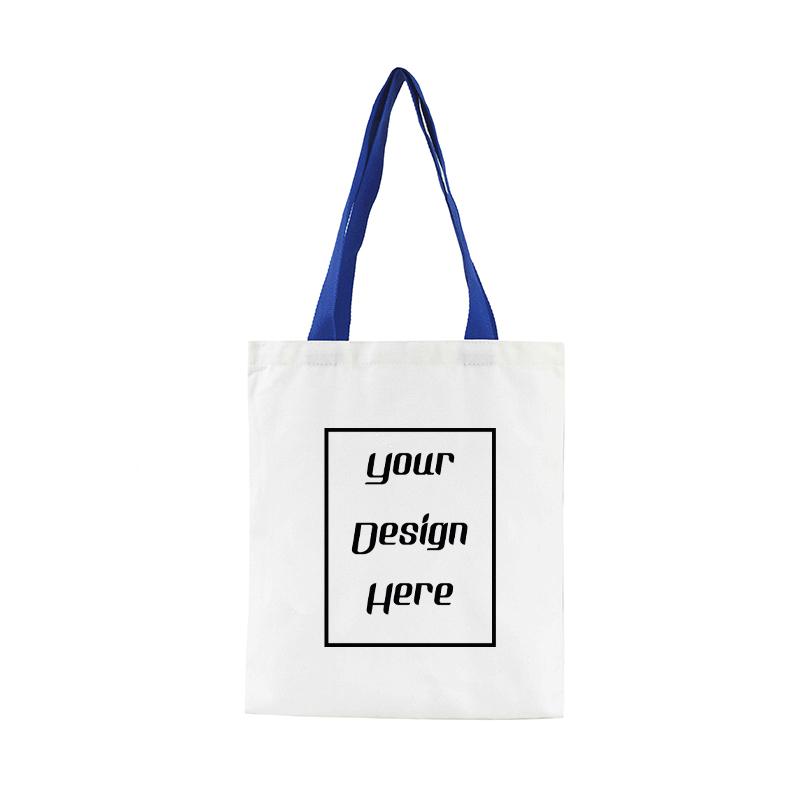 Borsa a Tote Personalizzata in Tela Sacca in Tessuto di Lino Spesso per Scuola e Lavoro Supermercato Borsa a Mano