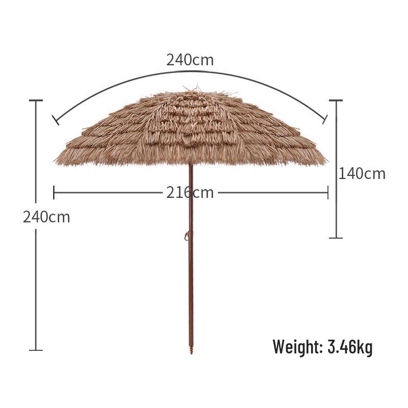 Outdoor Garden and Beach Sunshade Umbrella for Courtyards, Homestays, Farmhouses, and Commercial Centers