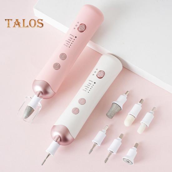 Electric Nail Drill with 8 Drill Bits LED Light USB Rechargeable Modes Adjustable Nail File Machine Portable Acrylic Gel Nail Polish Removal Manicure