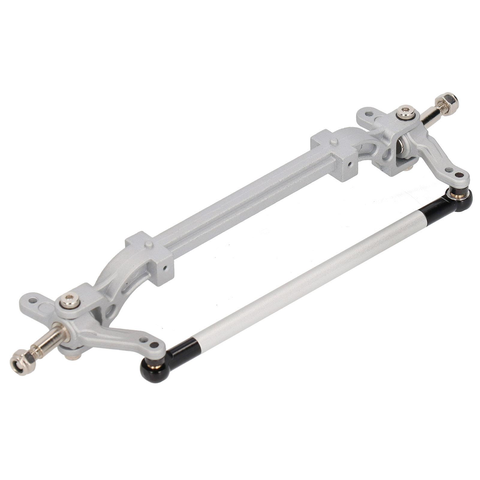 

Front Axle Powerless Steering Rod Link Post for Tamiya 1 14 Series RC Car ModelBlack Silver срібний