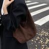 Torba Retro z Zamszu na Czas Wolny, Nowa Lekka i Wszechstronna Torba na Ramię do Codziennego Użytku, Torebka, Torba typu Wiaderko dla Mamy