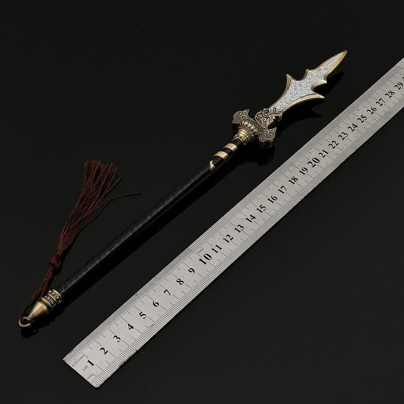 Black Myth Katana Swords Vintage Sun Wukong Three Pointed Two Blade Weapon Real Size Japanese Katana Samurai Sabre Cosplay Prop