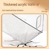Large Capacity Transparent Acrylic Bookshelf Bookend with Creative Desktop Storage for Dorms & More