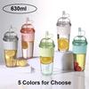 630ML Reusable Boba Straw Cups with Lids Portable Large Capacity Coffee Milk Tea Water Cups For Iced Coffee Juice Cold Beverage