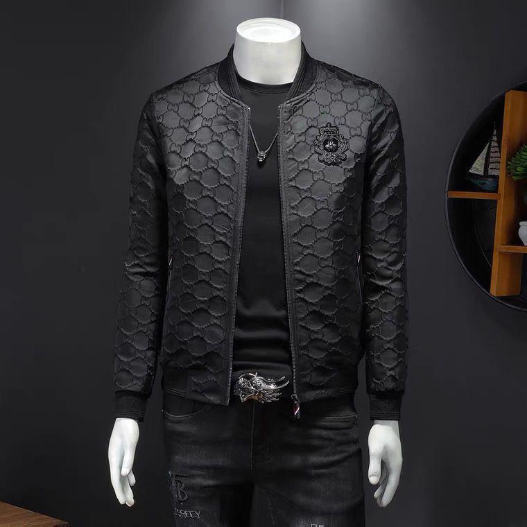 European Men's Embroidered Badge Baseball Collar Jacket – Autumn Casual Fashion