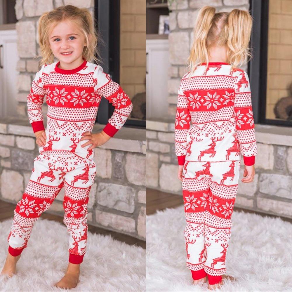 Homewear Pyjamas Set Christmas Top&Pants 2024 Family Matching Pyjamas