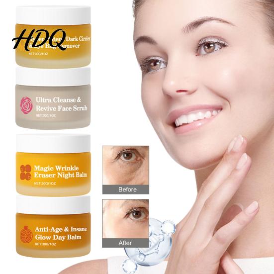 Eye Cream 4Pcs Day Night Moisturizer Set Face & for Simple Skincare