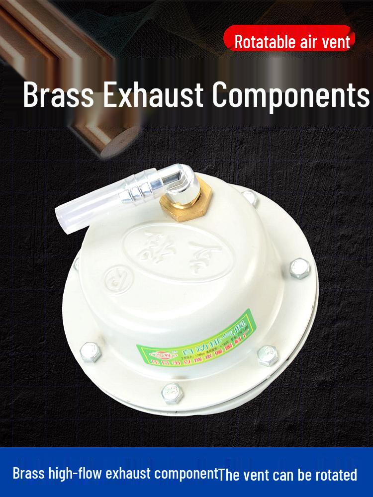 Automatic Air Vent Quick Exhaust Valve DN15/20/25 for Solar Heating, Water Pipes, Air Conditioning, and Firefighting Systems.