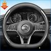 Leather Car Steering Wheel Cover For Nissan Juke Sentra Serena Navara D22 D40 D23 2016 - 2020 2021 2022 2023 2024 Accessories