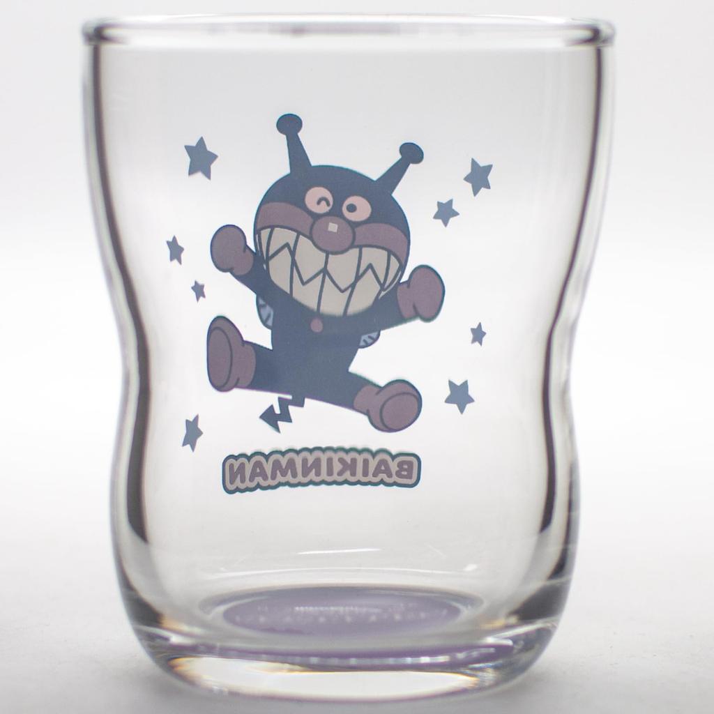 Otsuka Glass Anpanman Good Kids Glasses, Easy-to-Hold Juice Cups (2 Pieces, 130ml), Children's Tableware Set, Anpanman & Baikinman Goods, Transparent,