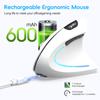 New 2.4G Dual-mode Vertical Mouse With Colorful Light Emitting Ergonomic Wireless Mute Office Game