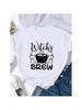 Clothing Short Sleeve Halloween Letter Style Thanksgiving Festival Wounisex Female Fall Autumn T-Shirts Top Graphic Tee