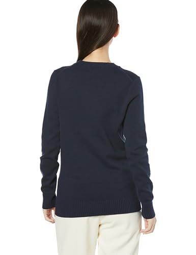 [Amazon Essentials] Sweater, Crew Neck, 100% Cotton, Women's, Navy, Size M