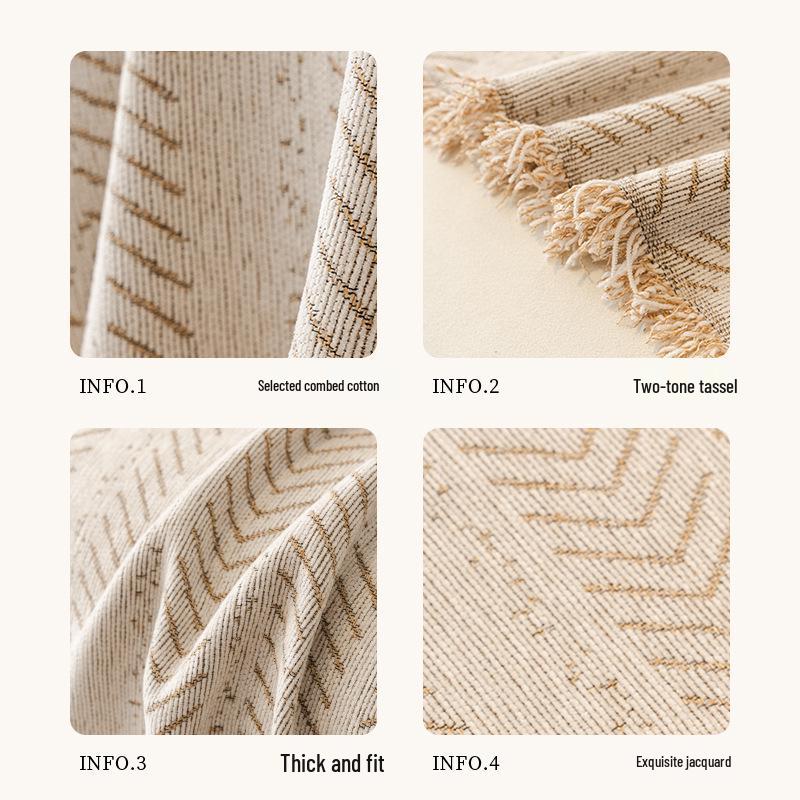 Chenille Minimalist Sofa Cover – Universal Anti-Scratch, All-Season Protector