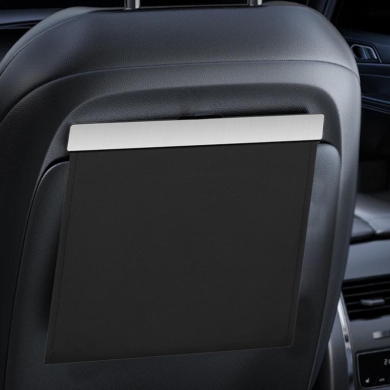Trash Bag For Cars SUV Foldable Car Front Seat Garbage Bin With LED Light Magnet Closure Design Car Trash Can Leakproof Car