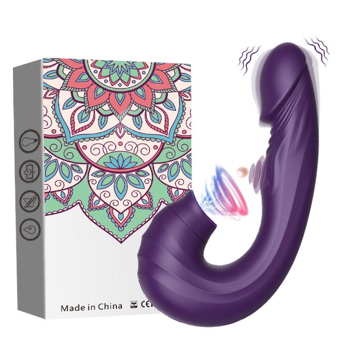 Powerful G Spot Dildo Vibrator Female Clit Sucker Vacuum Clitoris Stimulator 3 IN 1 Sucking VibratorSex Toy For Womans Adults 18
