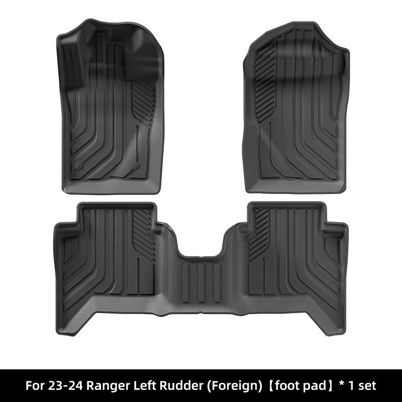 19-25 Ford Ranger Floor Mats for LHD/RHD, TPE Truck Bed Mats