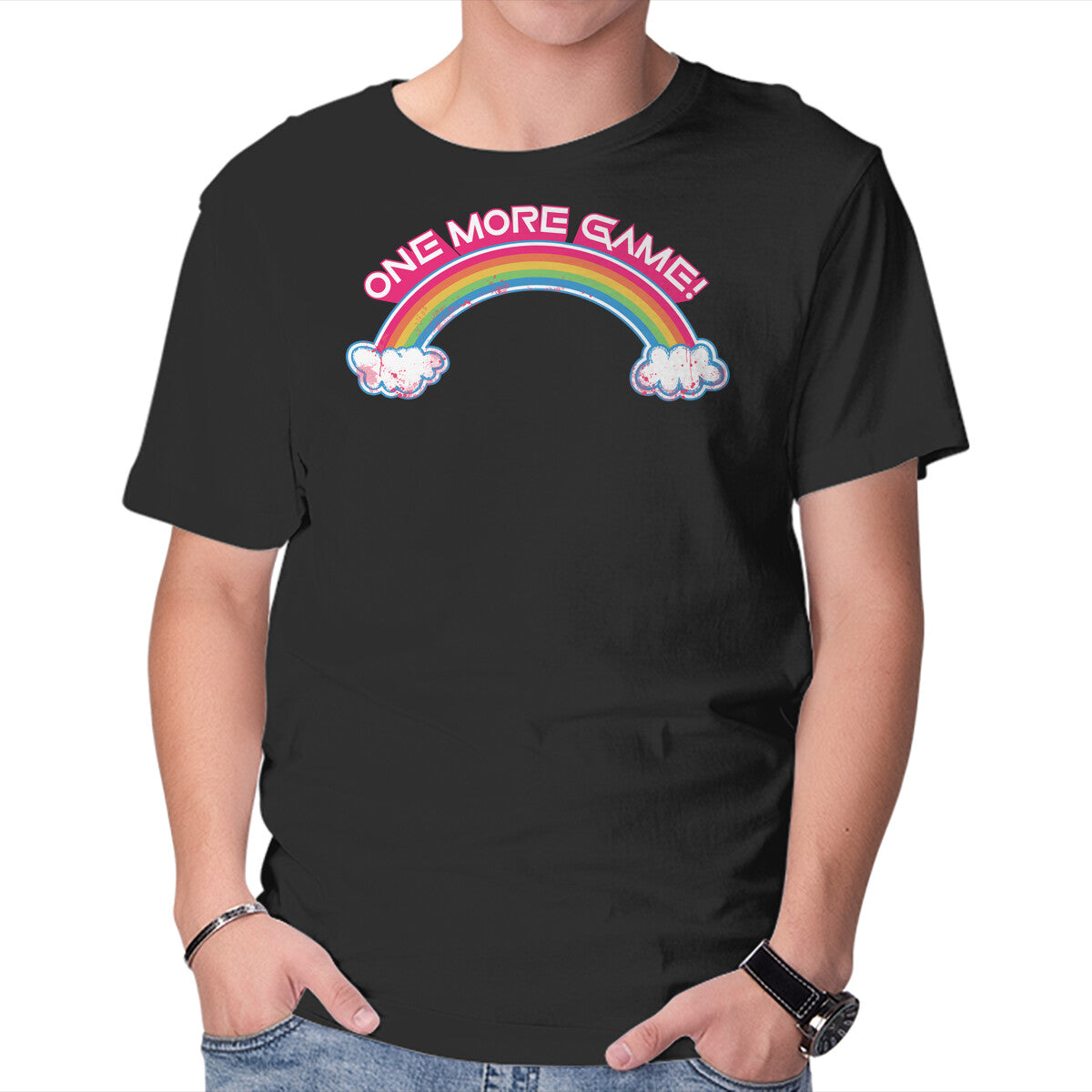 Unisex Crew Neck T-Shirt One More Squid Game Graphic Short Sleeve Casual Tee L