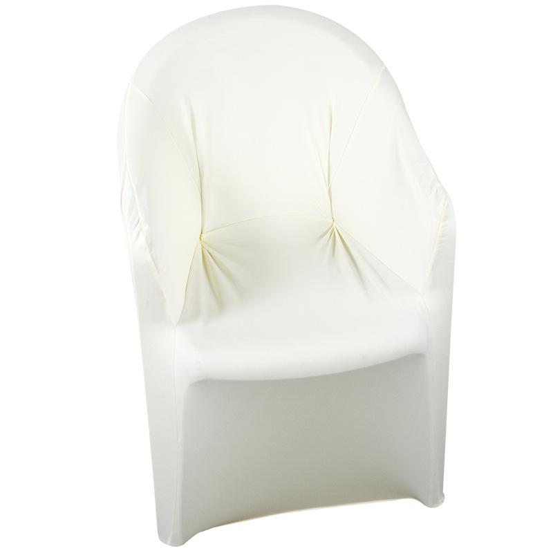 Elastic Outdoor Plastic Armchair Cover for Beach, Wedding, Hotel, and Food Stall – Full Coverage