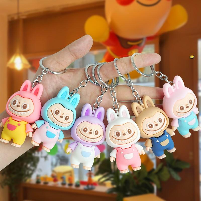 Cartoon Sheep Keychain Cute Sheep Doll Schoolbag Car Key Chain Pendant